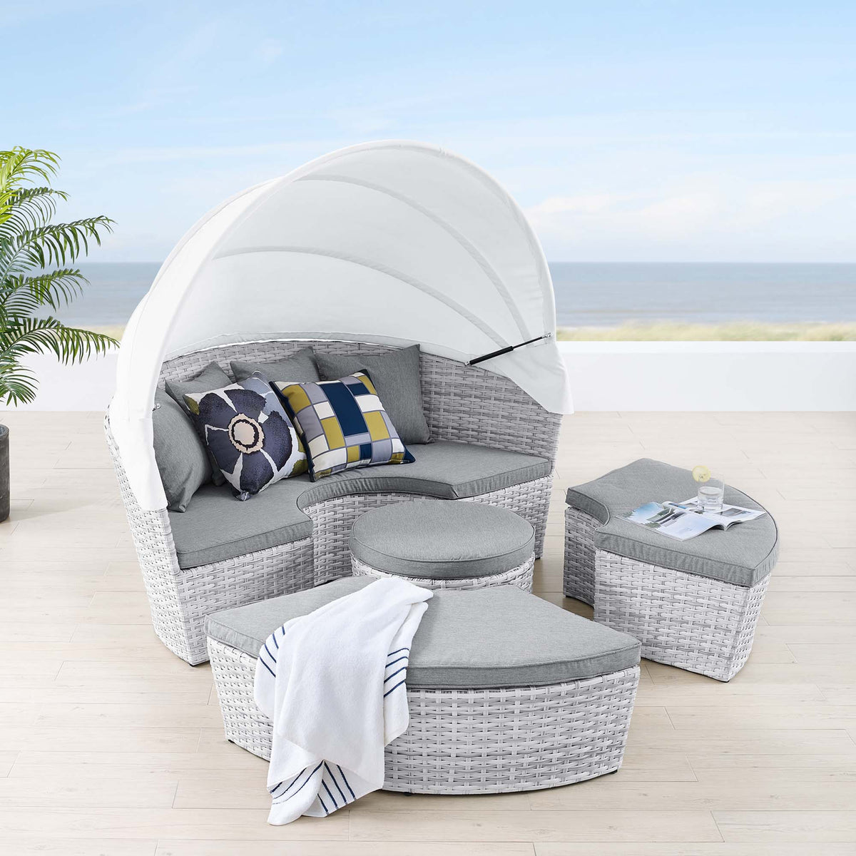Scottsdale Canopy Outdoor Patio Daybed by Modway