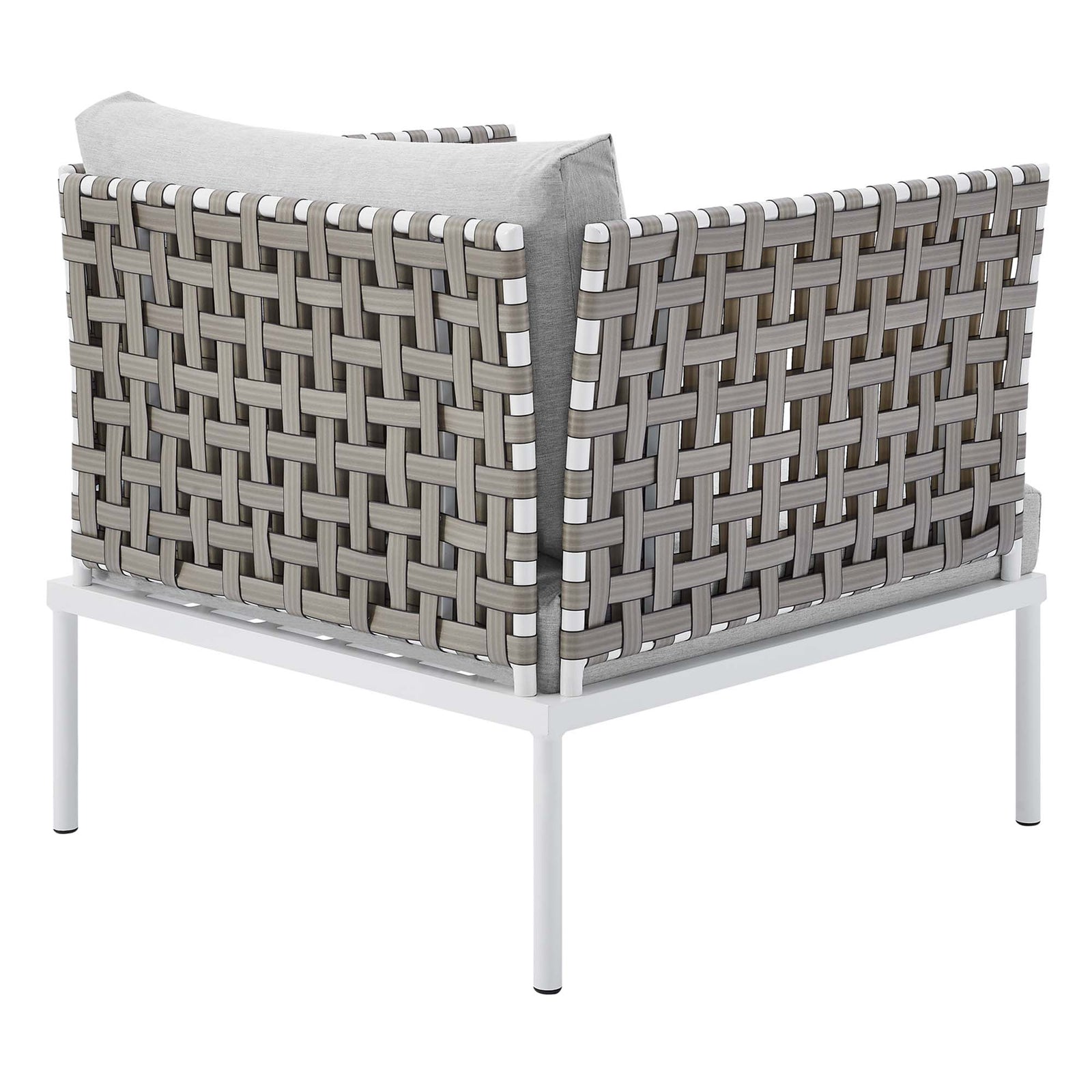 Harmony Sunbrella® Basket Weave Outdoor Patio Aluminum Armchair by Modway