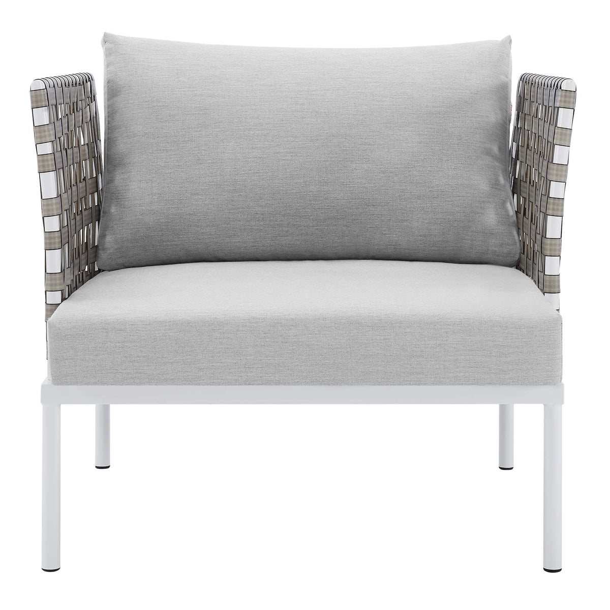 Harmony Sunbrella® Basket Weave Outdoor Patio Aluminum Armchair by Modway