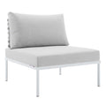 Harmony Sunbrella® Basket Weave Outdoor Patio Aluminum Armless Chair by Modway
