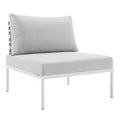 Harmony Sunbrella® Basket Weave Outdoor Patio Aluminum Armless Chair by Modway