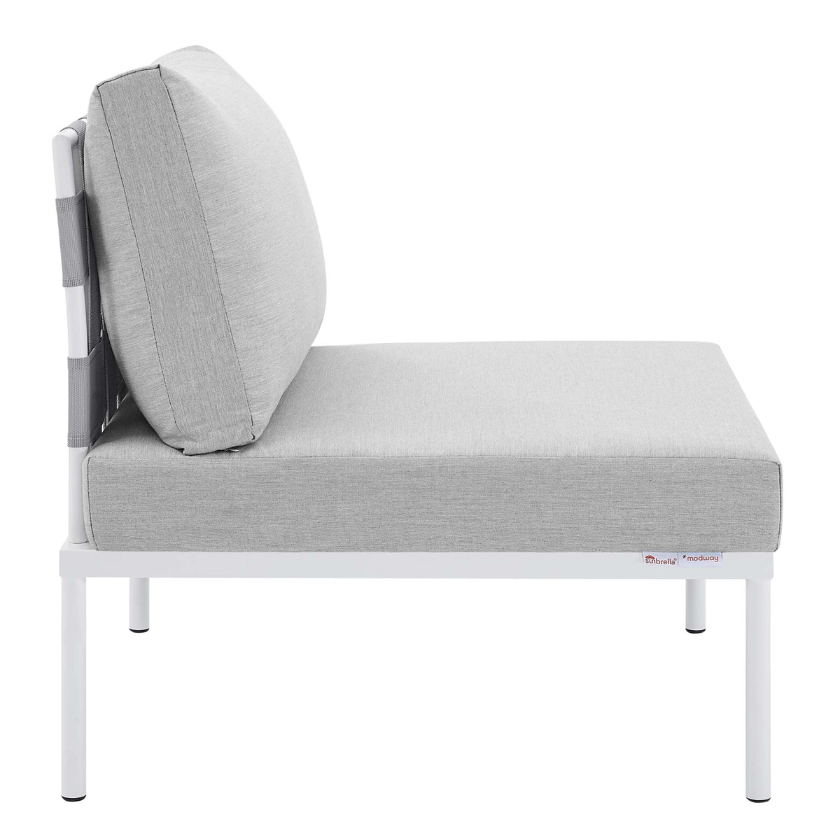 Harmony Sunbrella® Outdoor Patio Aluminum Armless Chair by Modway