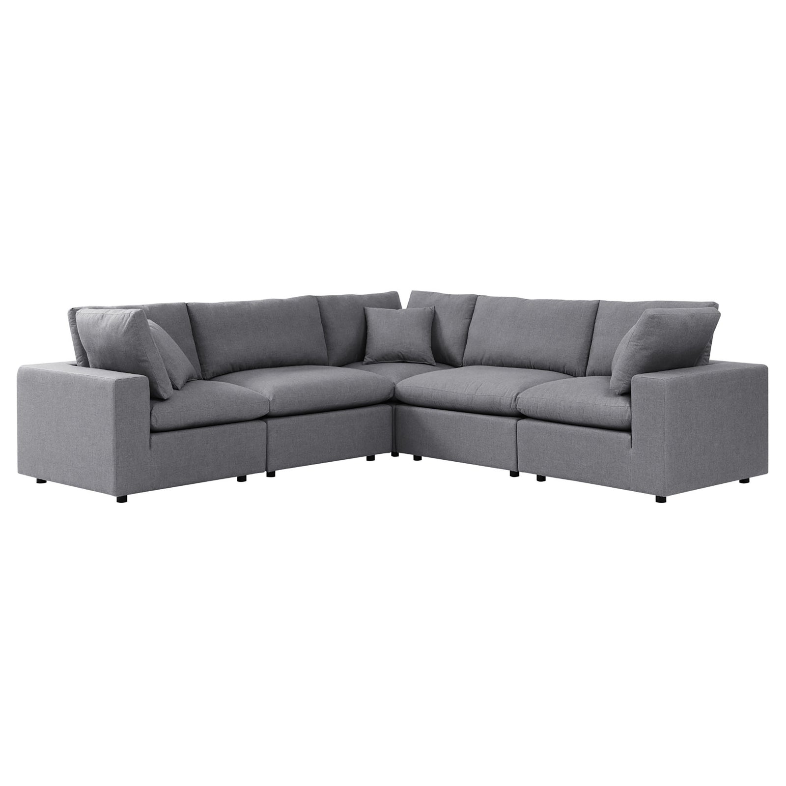 Commix 5-Piece Sunbrella® Outdoor Patio Sectional Sofa by Modway