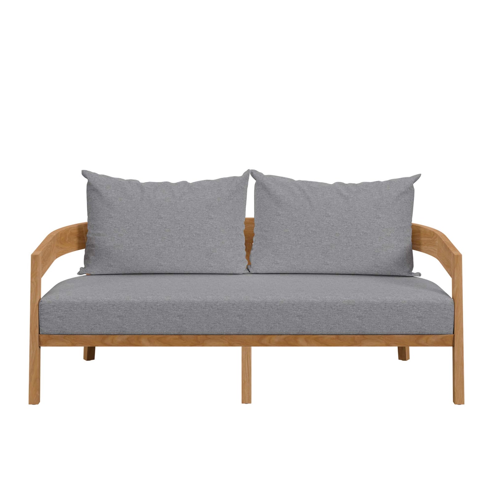 Brisbane Teak Wood Outdoor Patio Loveseat by Modway