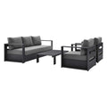 Tahoe 4-Piece Outdoor Patio Powder-Coated Aluminum Set by Modway
