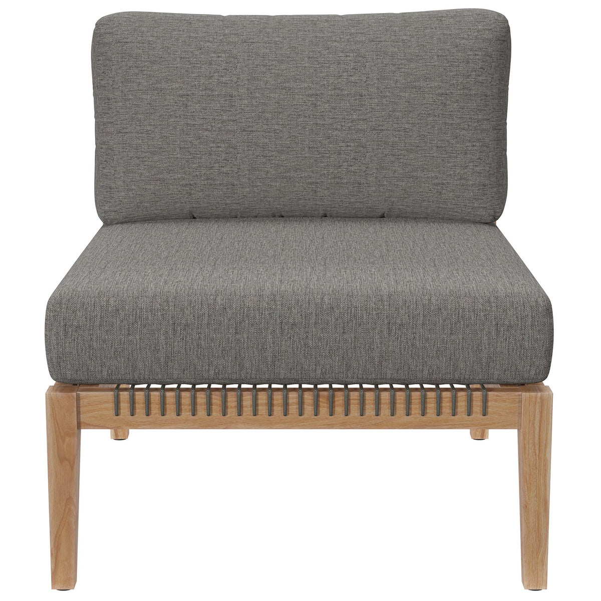 Clearwater 5-Piece Outdoor Patio Teak Wood Sectional Sofa by Modway