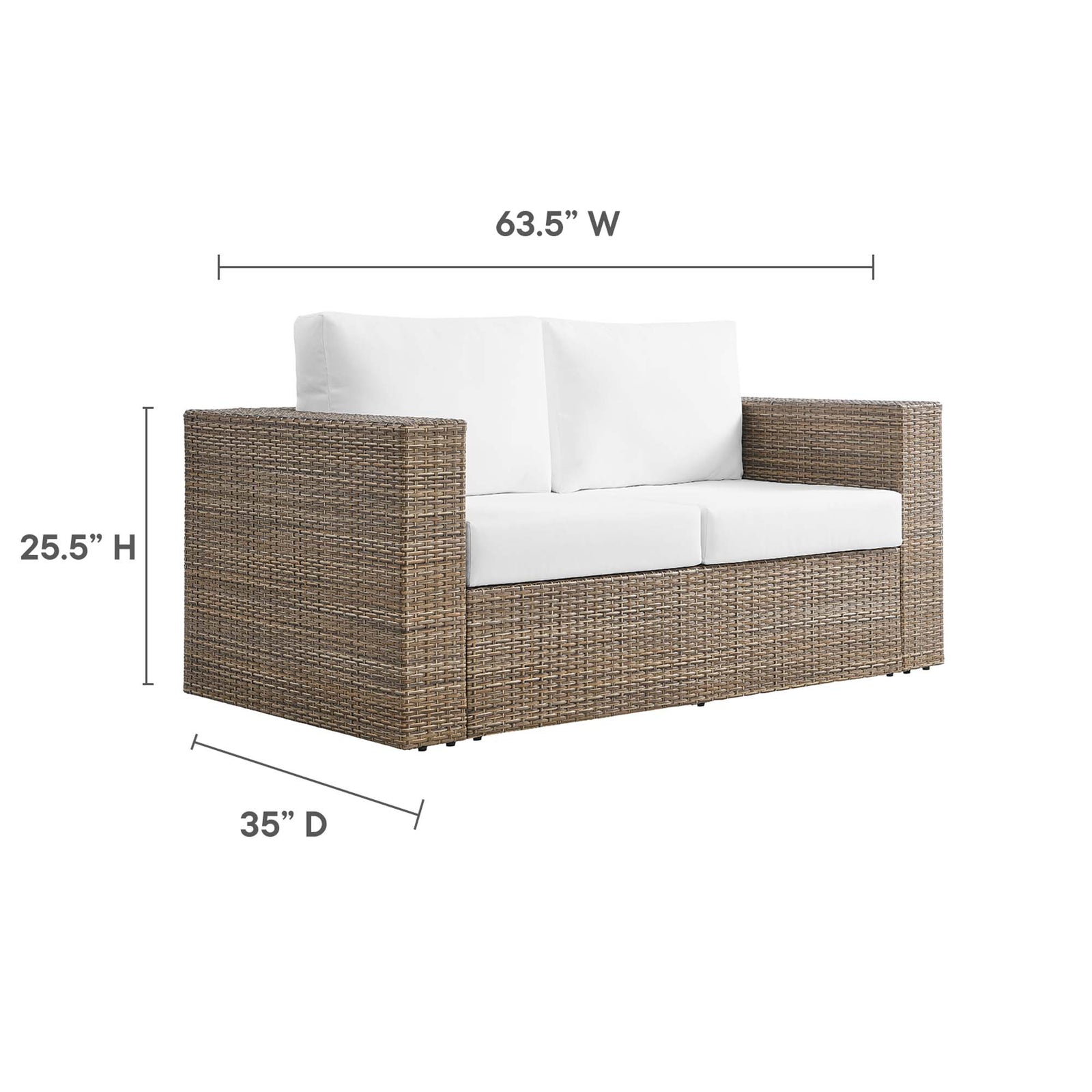Convene Outdoor Patio Loveseat by Modway