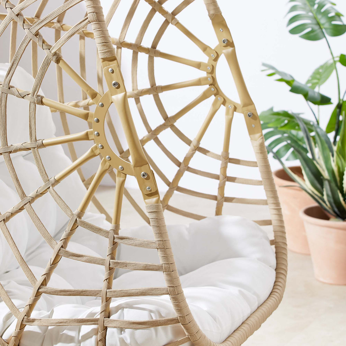 Amalie Wicker Rattan Outdoor Patio Rattan Swing Chair without Stand by Modway