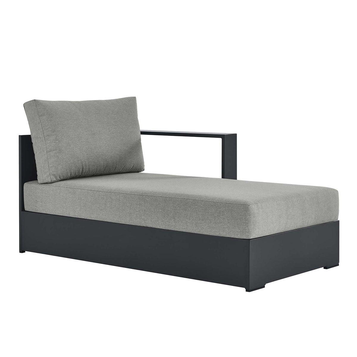 Tahoe Outdoor Patio Powder-Coated Aluminum Modular Right-Facing Chaise Lounge by Modway