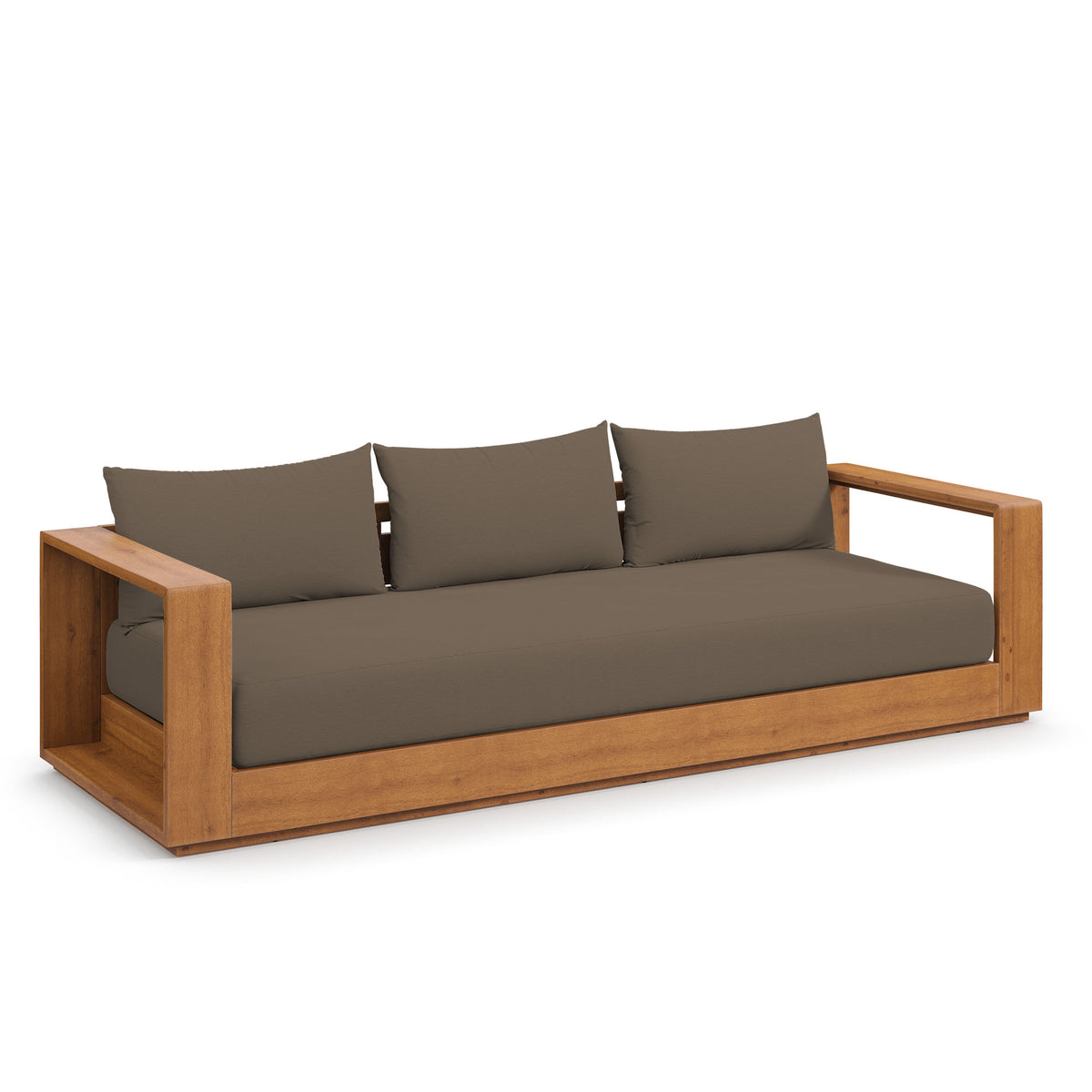 Tahoe Outdoor Patio Acacia Wood Sofa by Modway