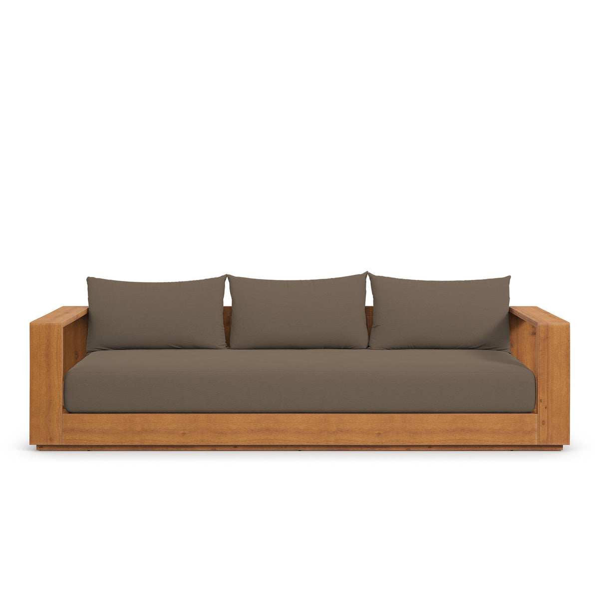 Tahoe Outdoor Patio Acacia Wood Sofa by Modway