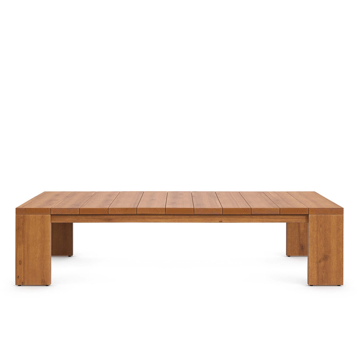 Tahoe 2-Piece Outdoor Patio Acacia Wood Sofa and Coffee Table Set by Modway