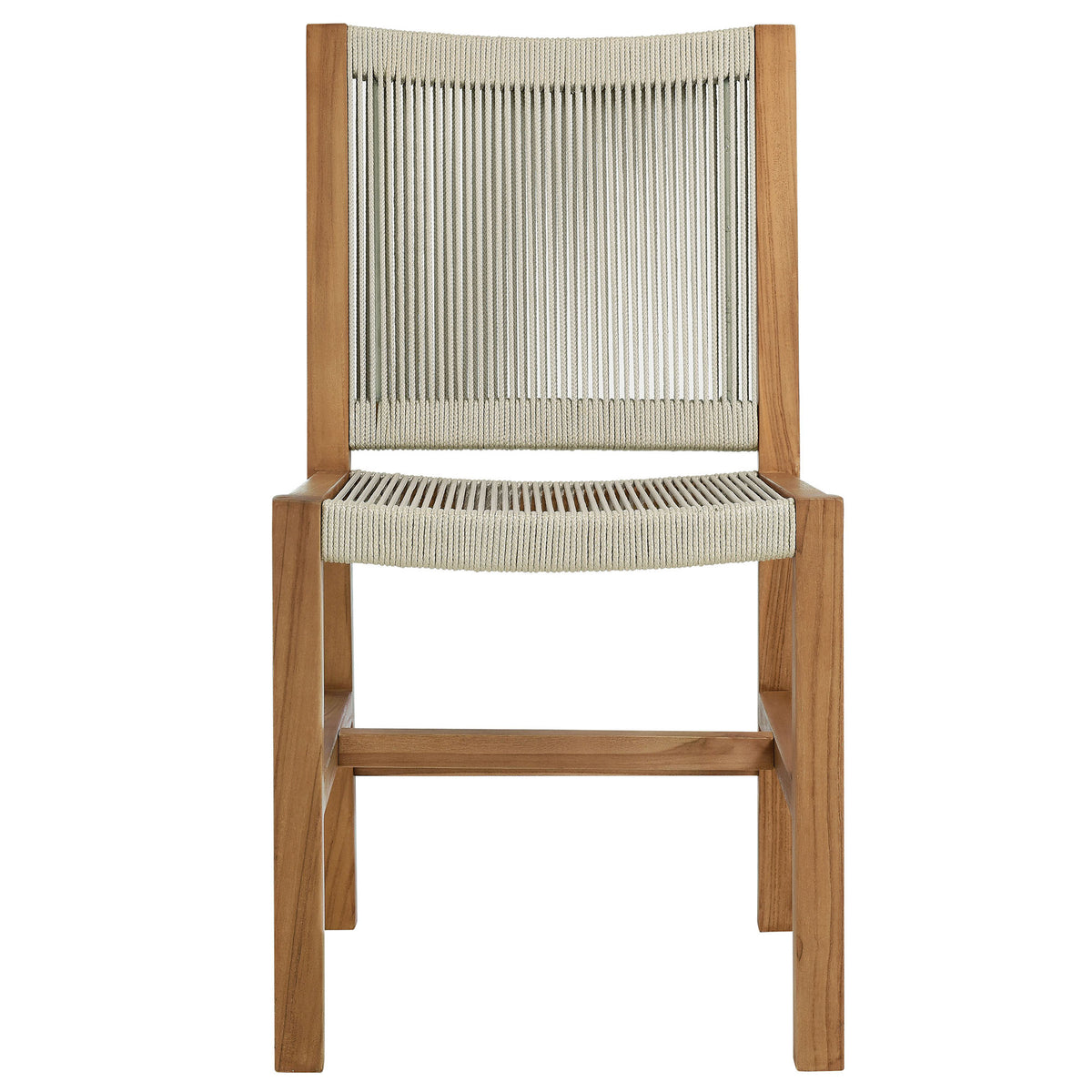 Vienna 7-Piece Outdoor Patio Teak and Rope Dining Set by Modway