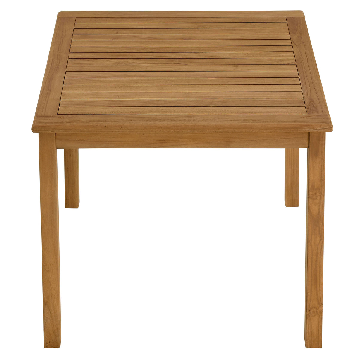 Vienna 34" Square Outdoor Patio Teak Wood Dining Table by Modway