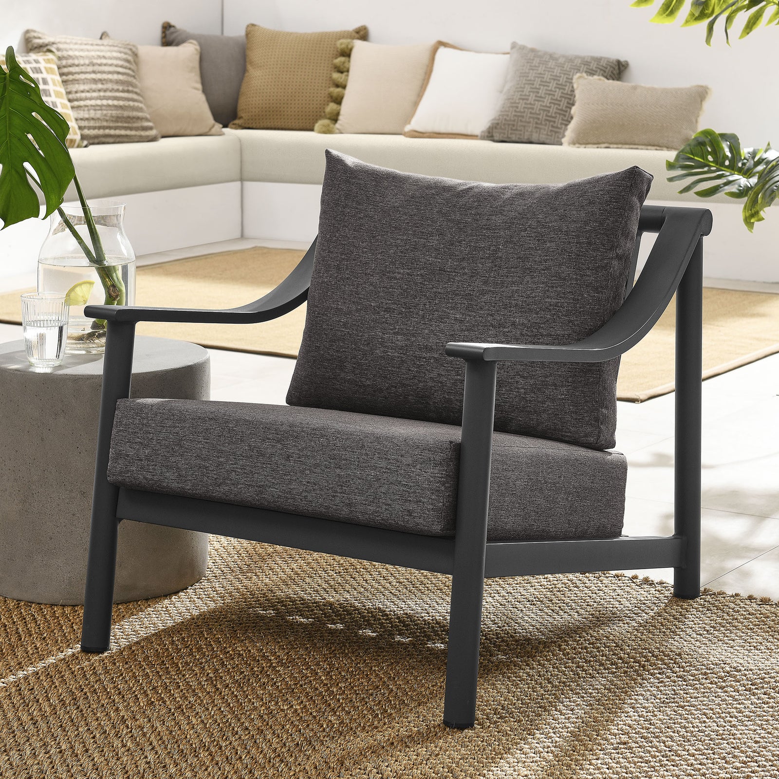 Terrace Outdoor Patio Aluminum Accent Armchair by Modway