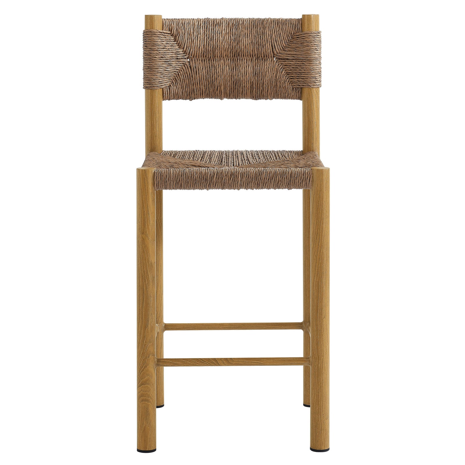 Parkland Outdoor Patio Rattan and Aluminum Counter Stools Set of 2 by Modway