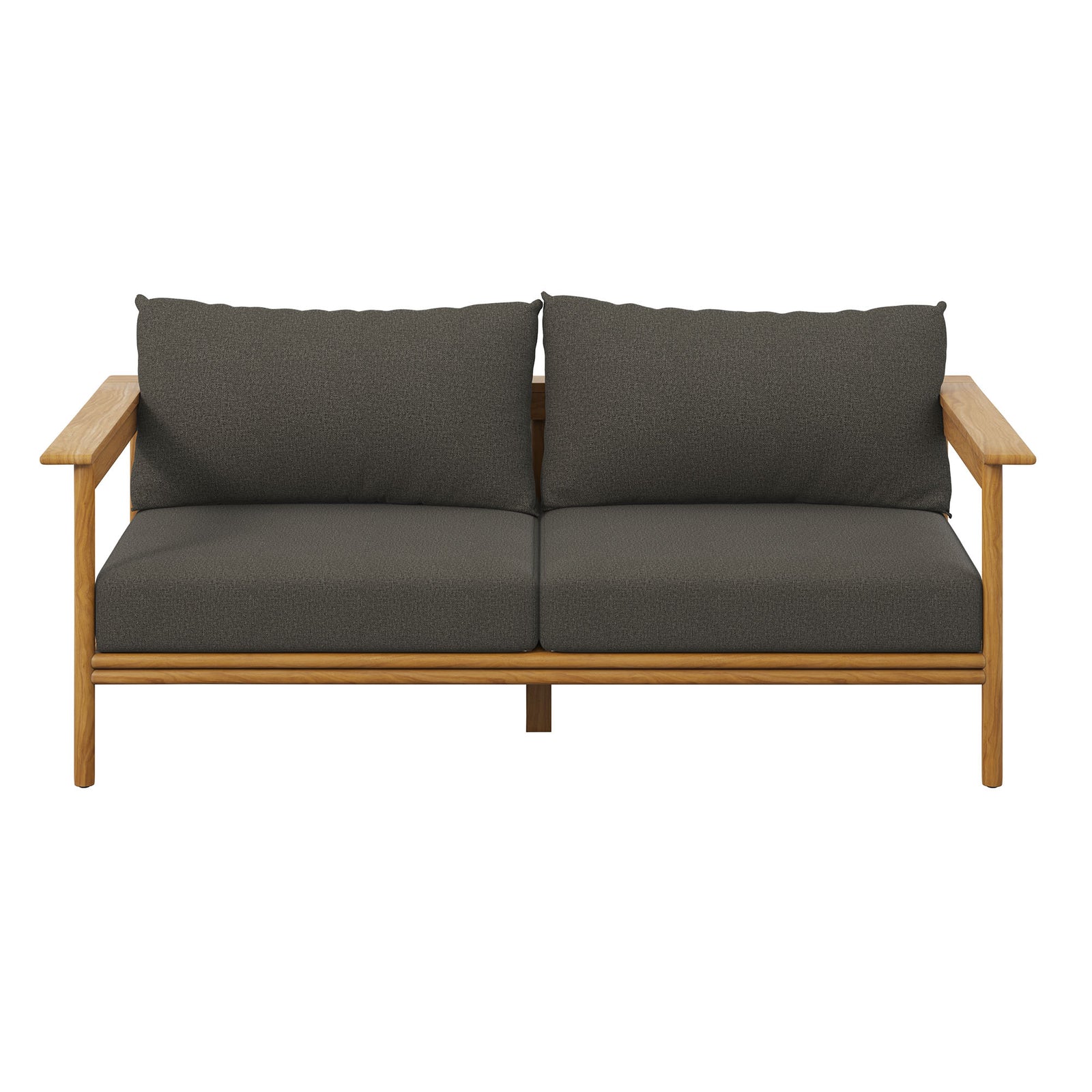 Wren Outdoor Patio Teak Wood Sofa by Modway