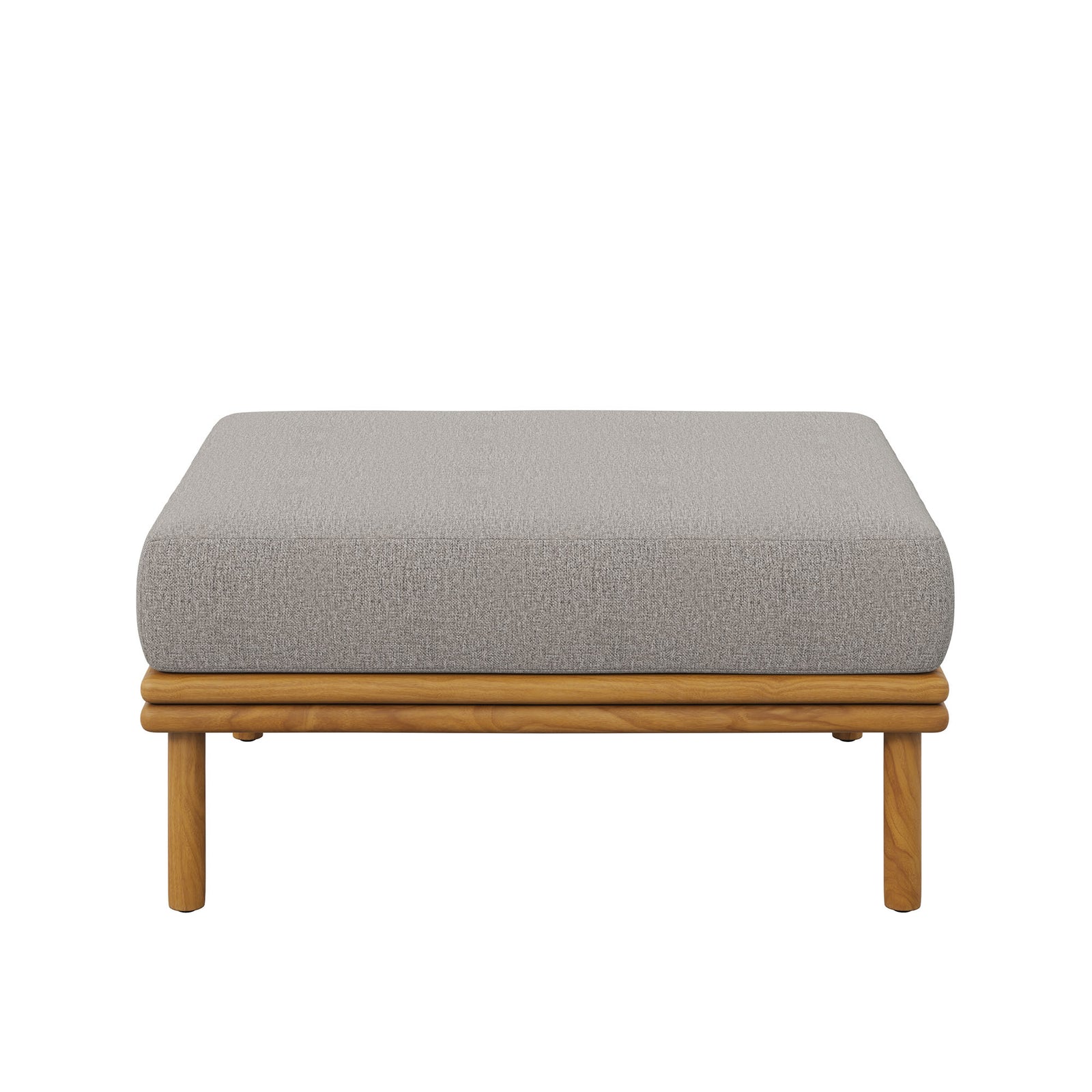 Wren Outdoor Patio Teak Wood Ottoman by Modway