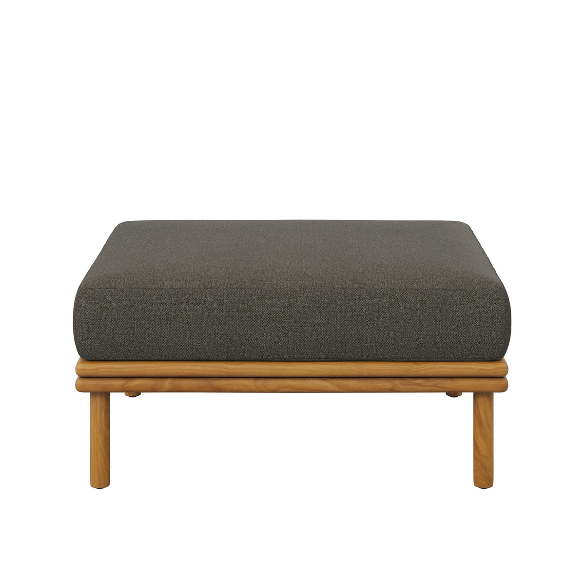 Wren Outdoor Patio Teak Wood Ottoman by Modway