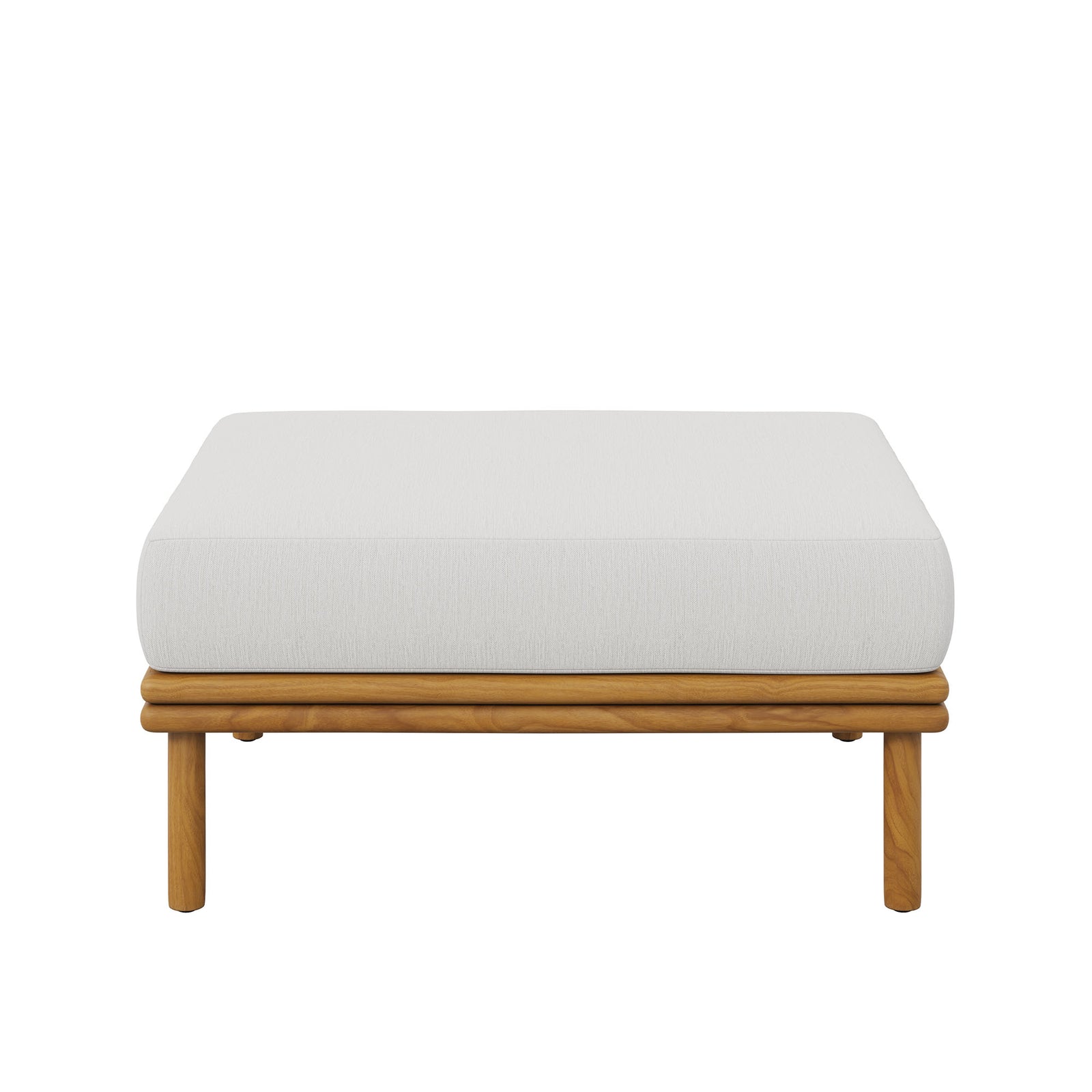 Wren Outdoor Patio Teak Wood Ottoman by Modway