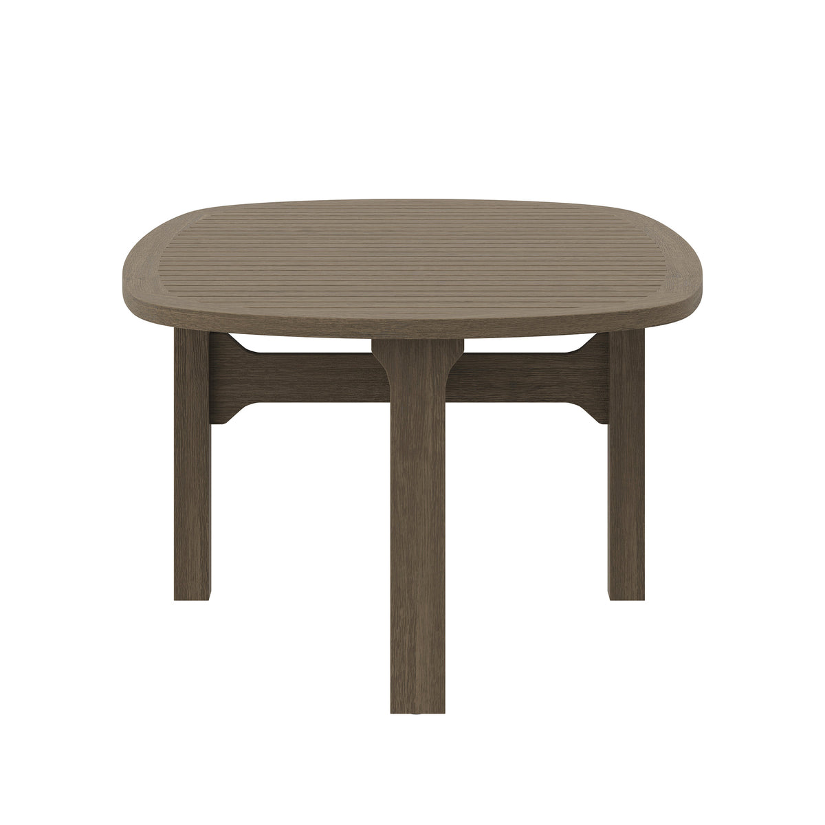 Saratoga Oval Outdoor Patio Teak Wood Coffee Table by Modway