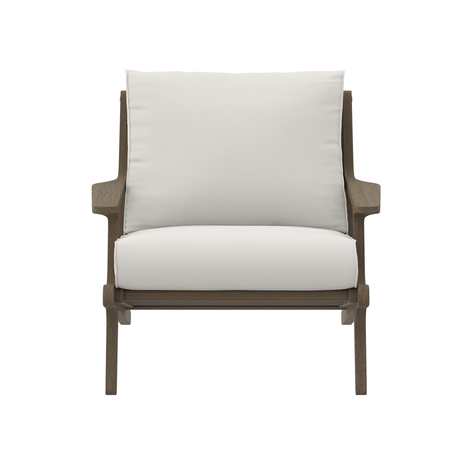 Saratoga Outdoor Patio Teak Wood Chair and Ottoman Set by Modway