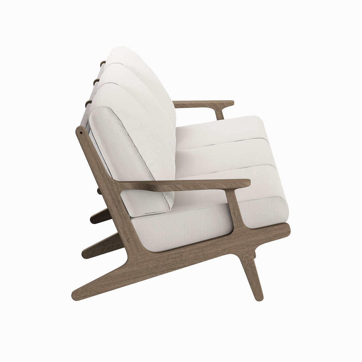 Saratoga Outdoor Patio Teak Sofa by Modway