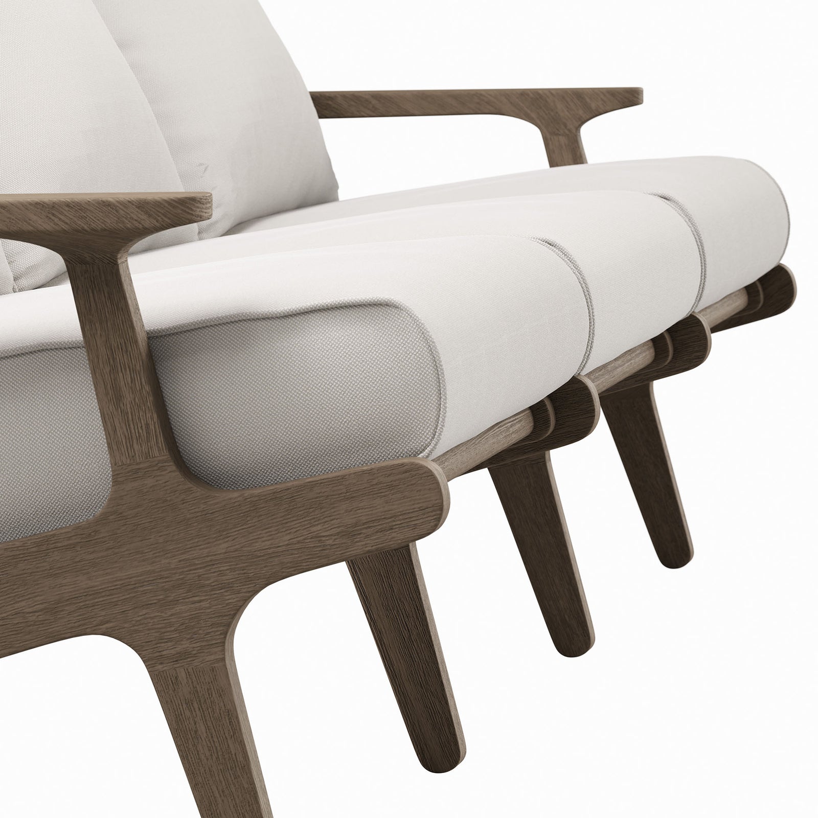 Saratoga Outdoor Patio Teak Sofa by Modway