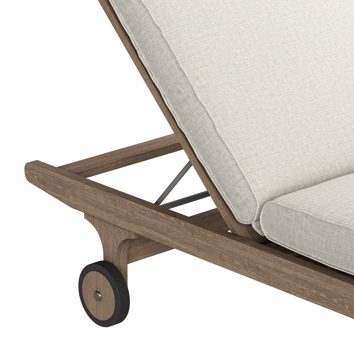 Saratoga Outdoor Patio Teak Chaise Lounge Chair by Modway