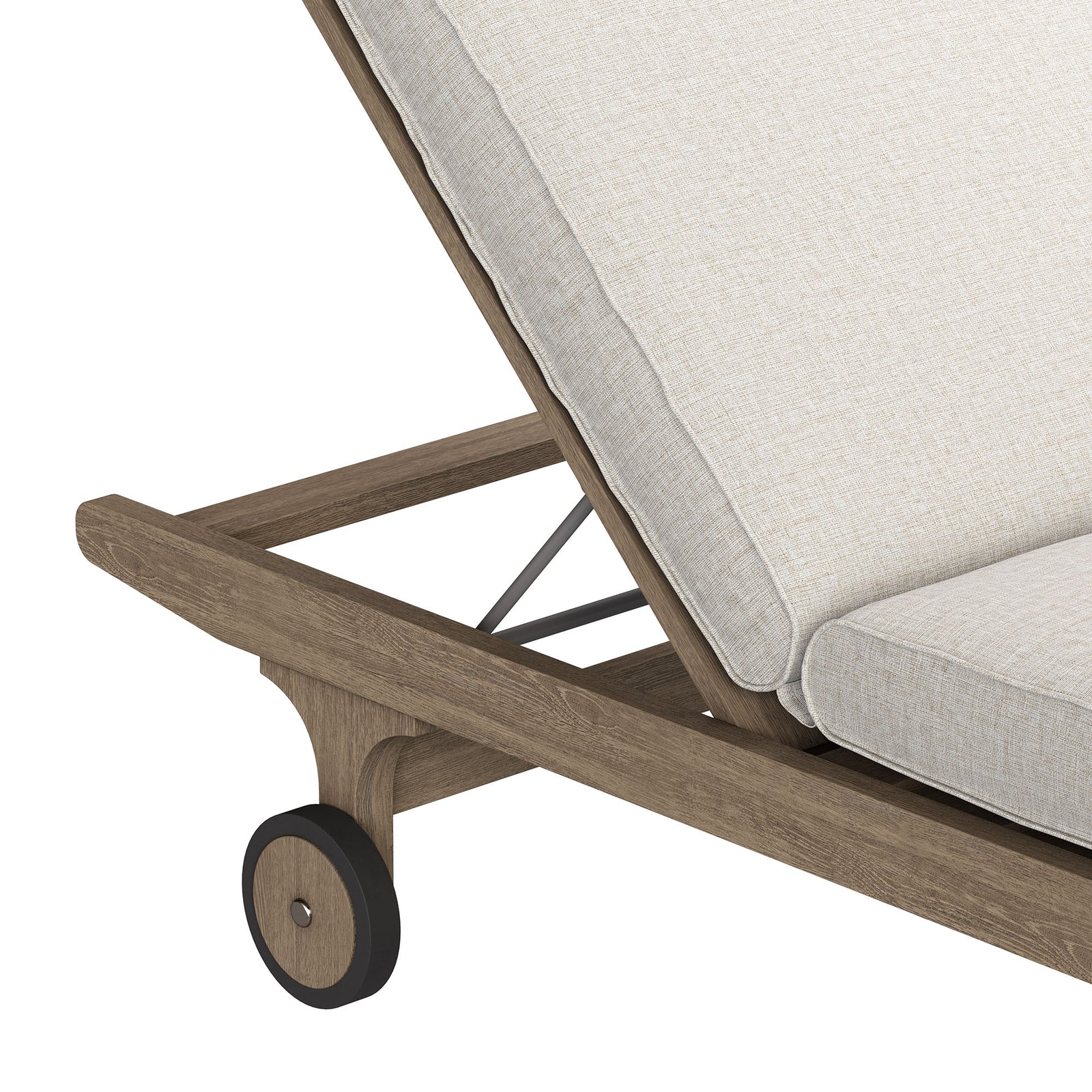 Saratoga Outdoor Patio Teak Chaise Lounge Chair by Modway