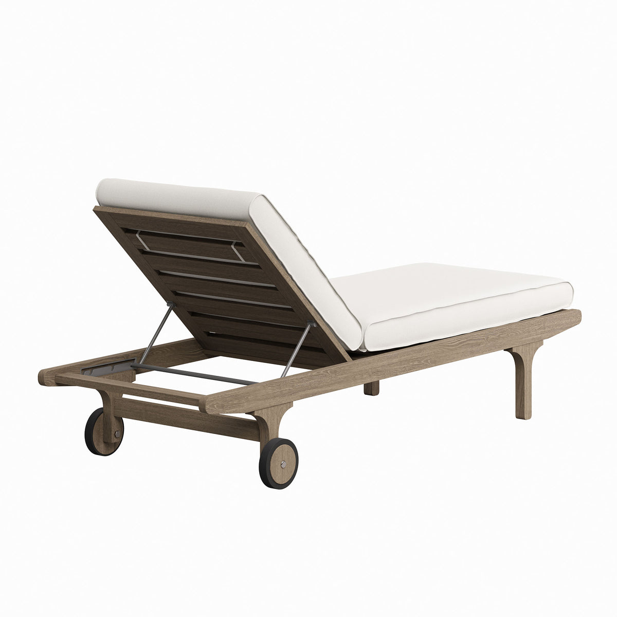 Saratoga Outdoor Patio Teak Chaise Lounge Chair by Modway