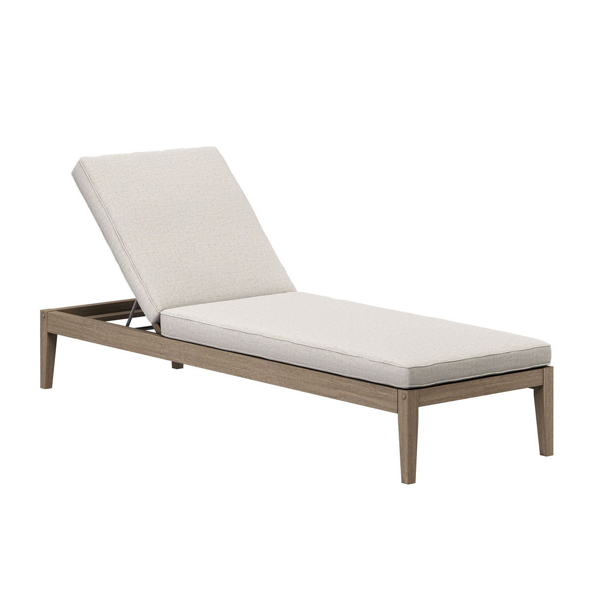Northlake Outdoor Patio Teak Chaise Lounge by Modway