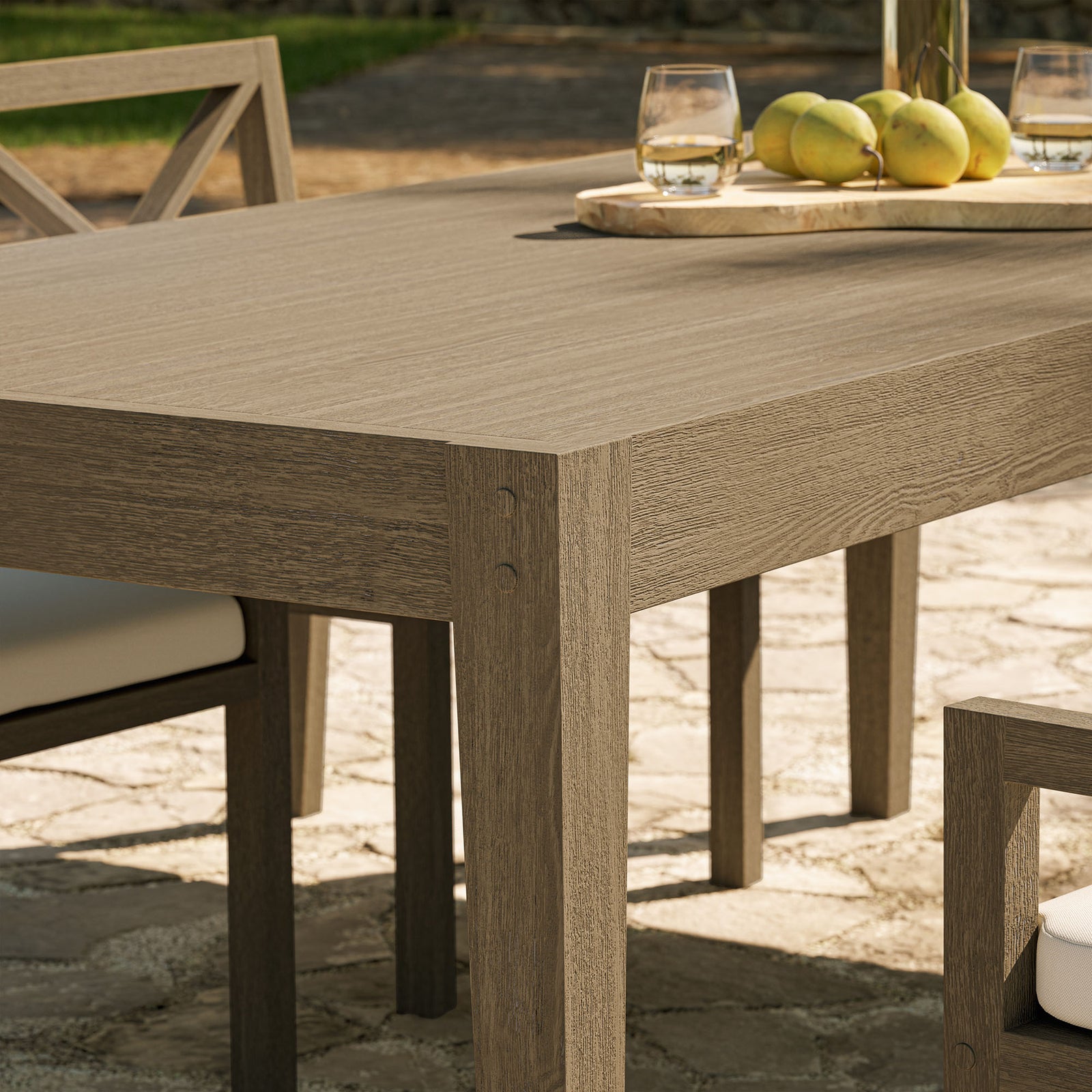 Northlake 83" Rectangular Outdoor Patio Teak Dining Table by Modway