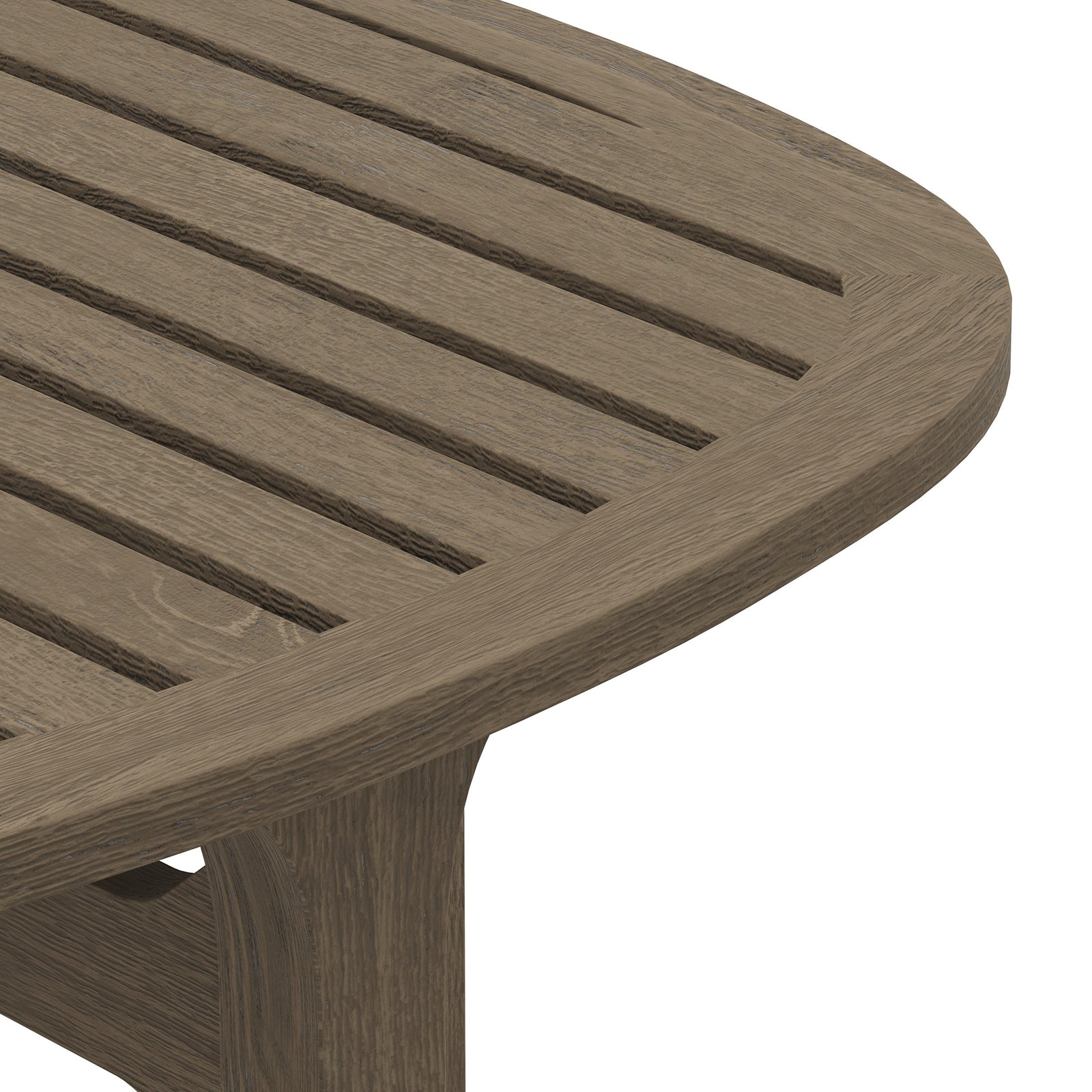 Saratoga Square Outdoor Patio Teak Wood Side Table by Modway