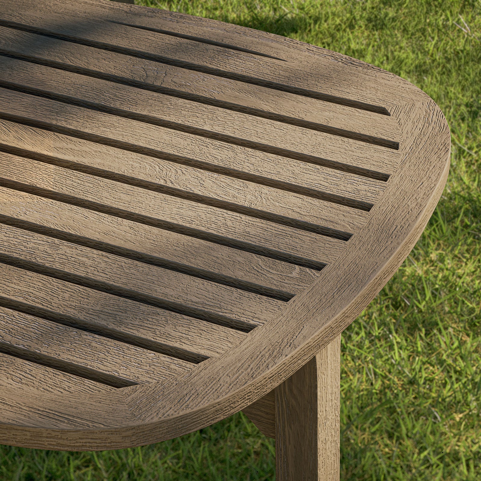 Saratoga Square Outdoor Patio Teak Wood Side Table by Modway