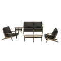 Saratoga 5-Piece Outdoor Patio Teak Wood Furniture Set by Modway