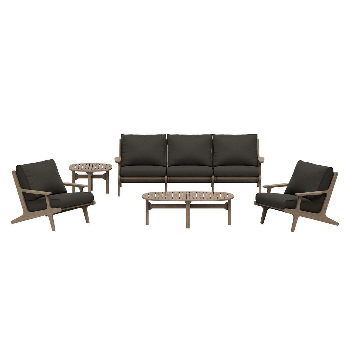 Saratoga 4-Piece Outdoor Patio Teak Wood Furniture Set by Modway