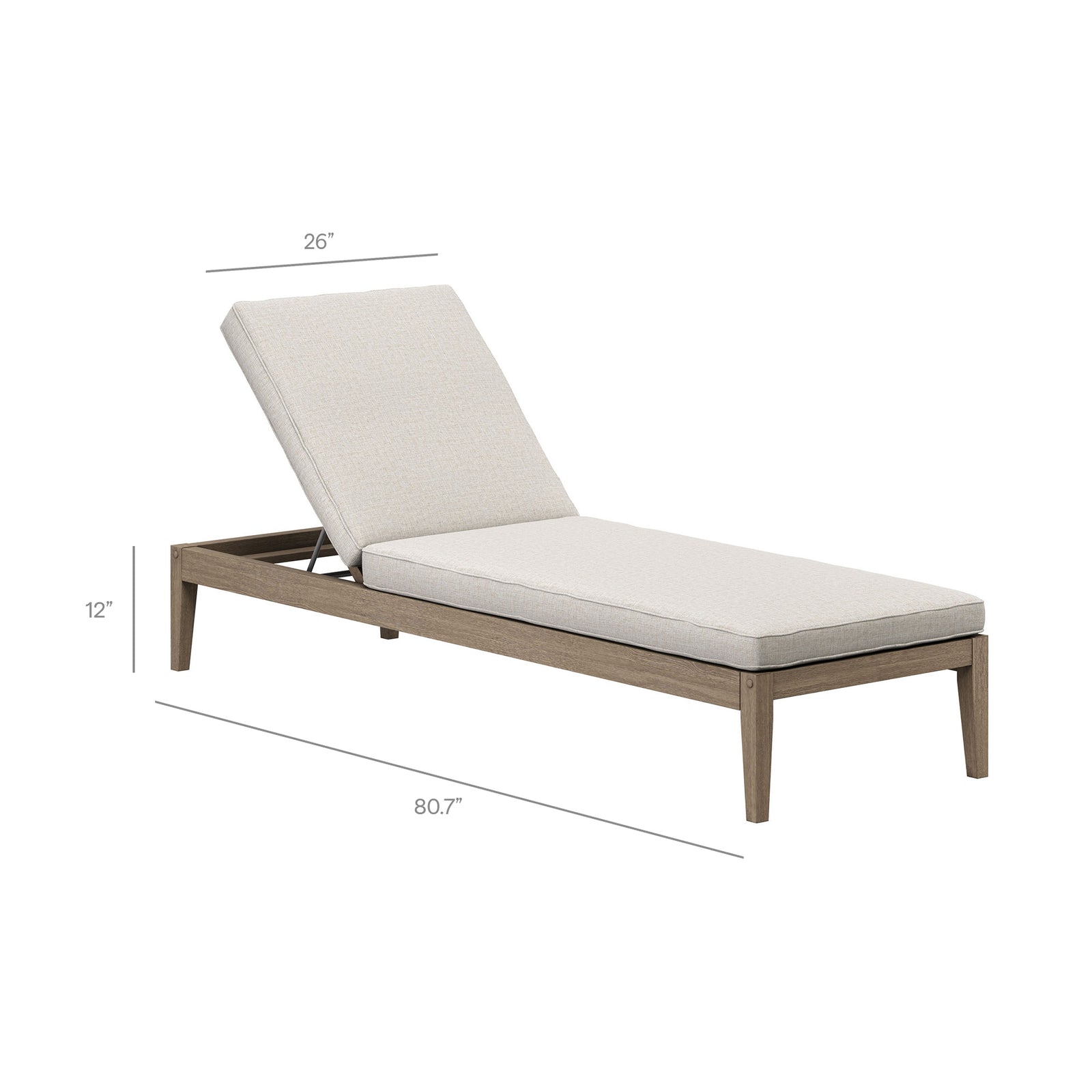 Saratoga Outdoor Patio Teak Wood 3-Piece Chaise Lounge Furniture Set by Modway