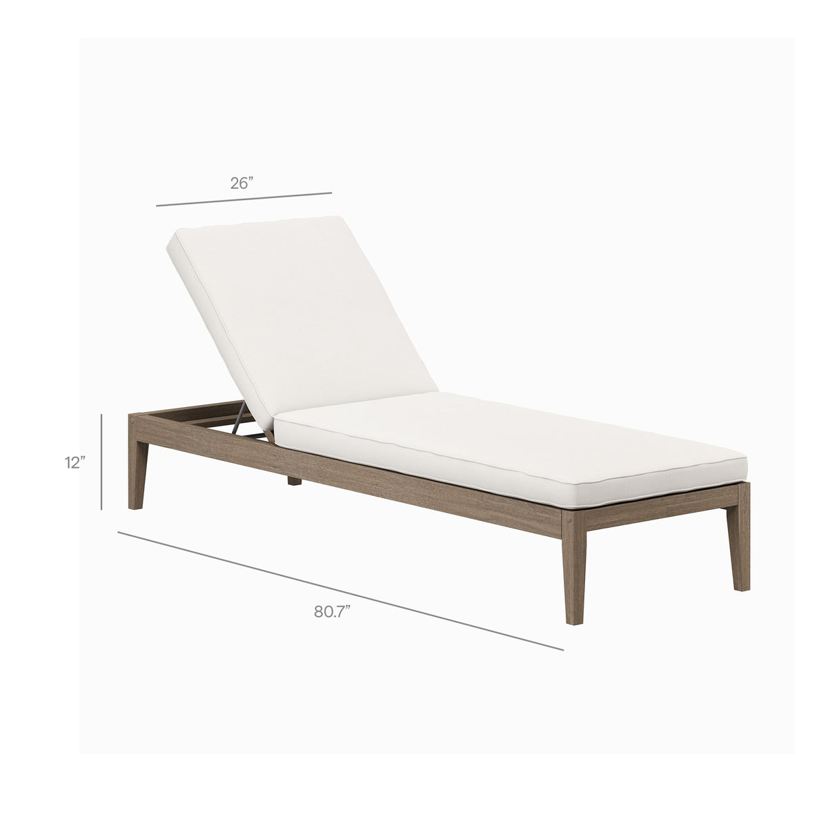 Saratoga Outdoor Patio Teak Wood 3-Piece Chaise Lounge Furniture Set by Modway