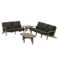 Saratoga 4-Piece Outdoor Patio Teak Wood Furniture Set by Modway