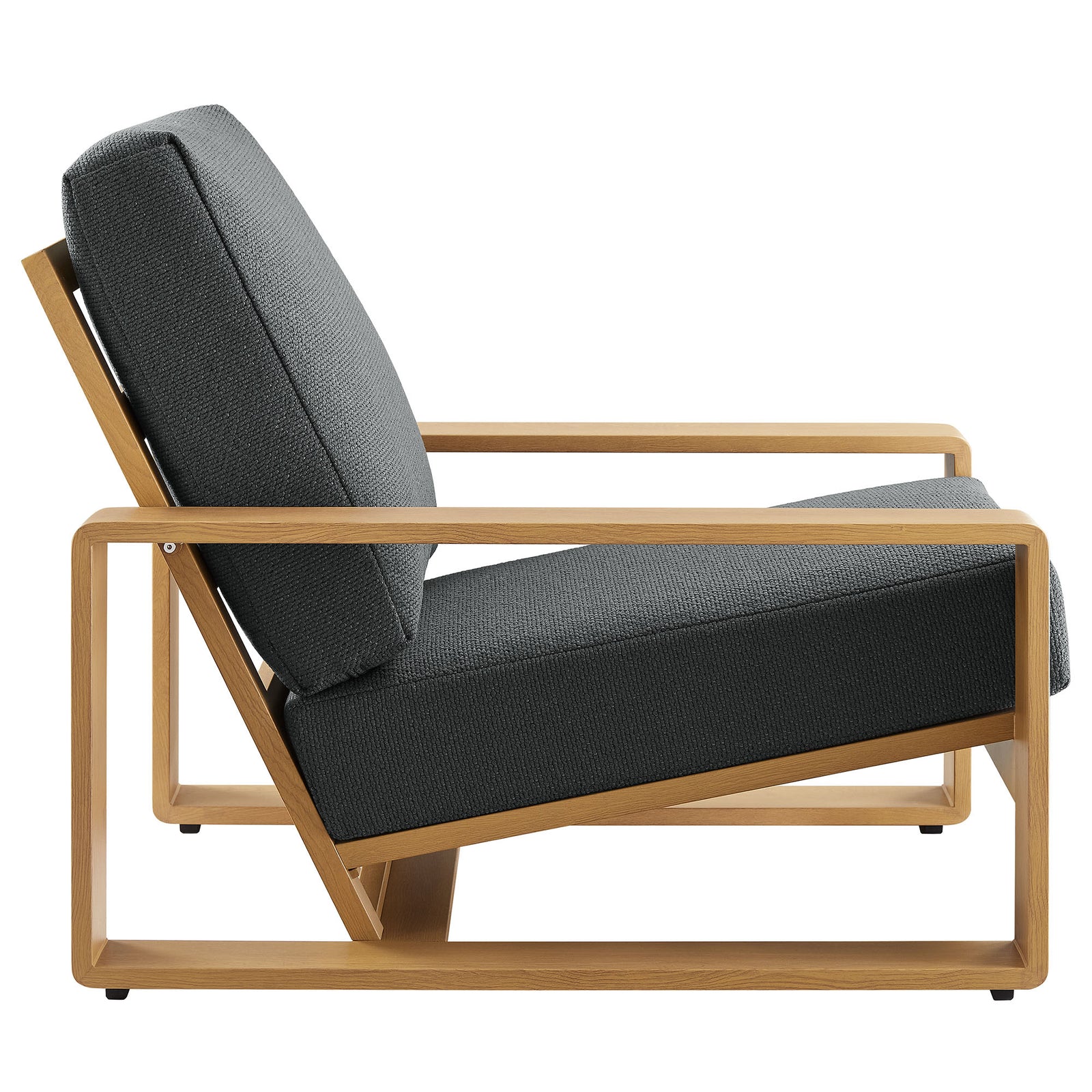 Lirienne Outdoor Patio Aluminum Faux Wood Armchairs Set of 2 by Modway