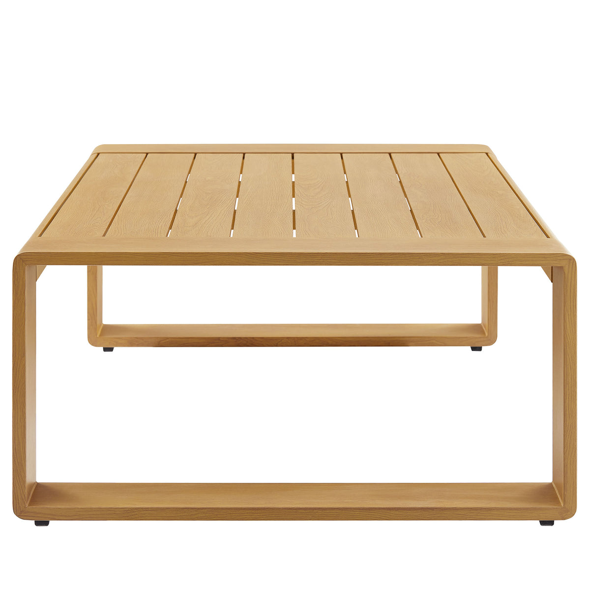 Lirienne Outdoor Patio Aluminum Faux Wood Coffee Table by Modway
