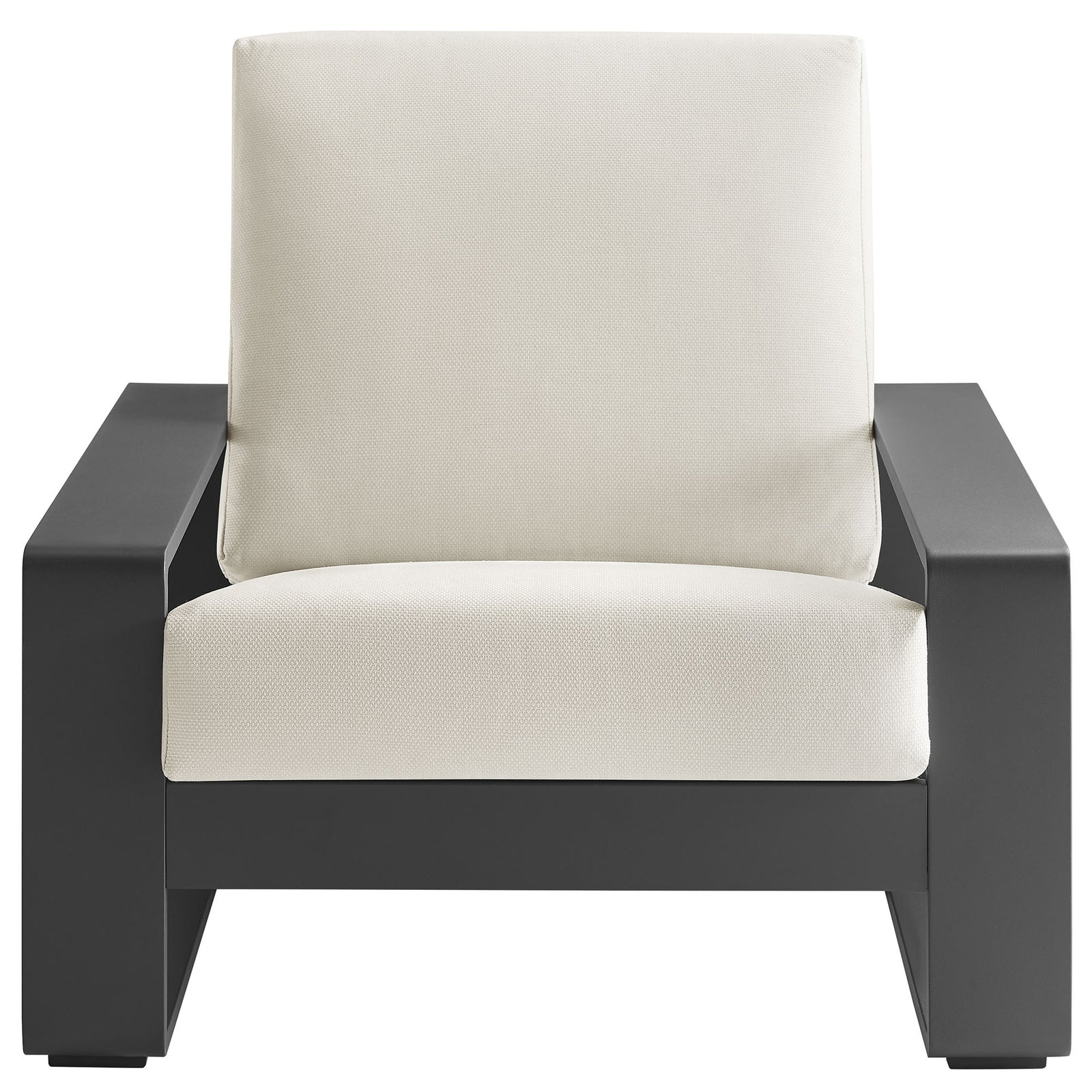 Lirienne Outdoor Patio Aluminum Faux Wood Armchairs Set of 2 by Modway