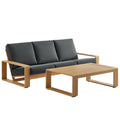Lirienne 2-Piece Outdoor Patio Aluminum Faux Wood Furniture Set by Modway