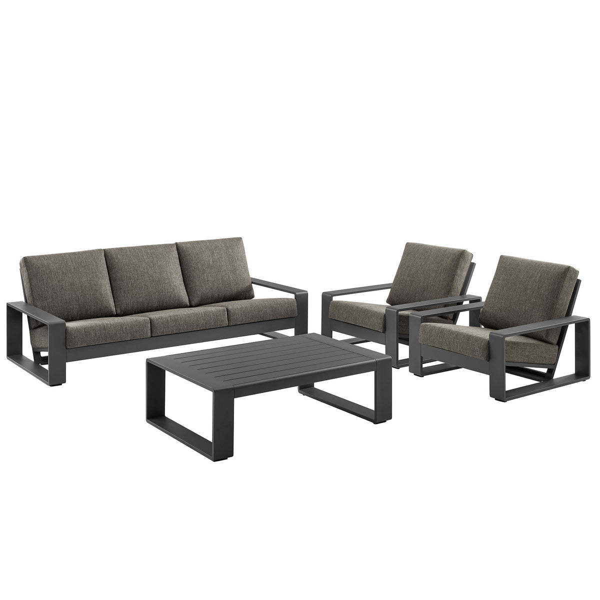 Lirienne 4-Piece Outdoor Patio Aluminum Furniture Set by Modway