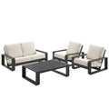 Lirienne 4-Piece Outdoor Patio Aluminum Furniture Set by Modway