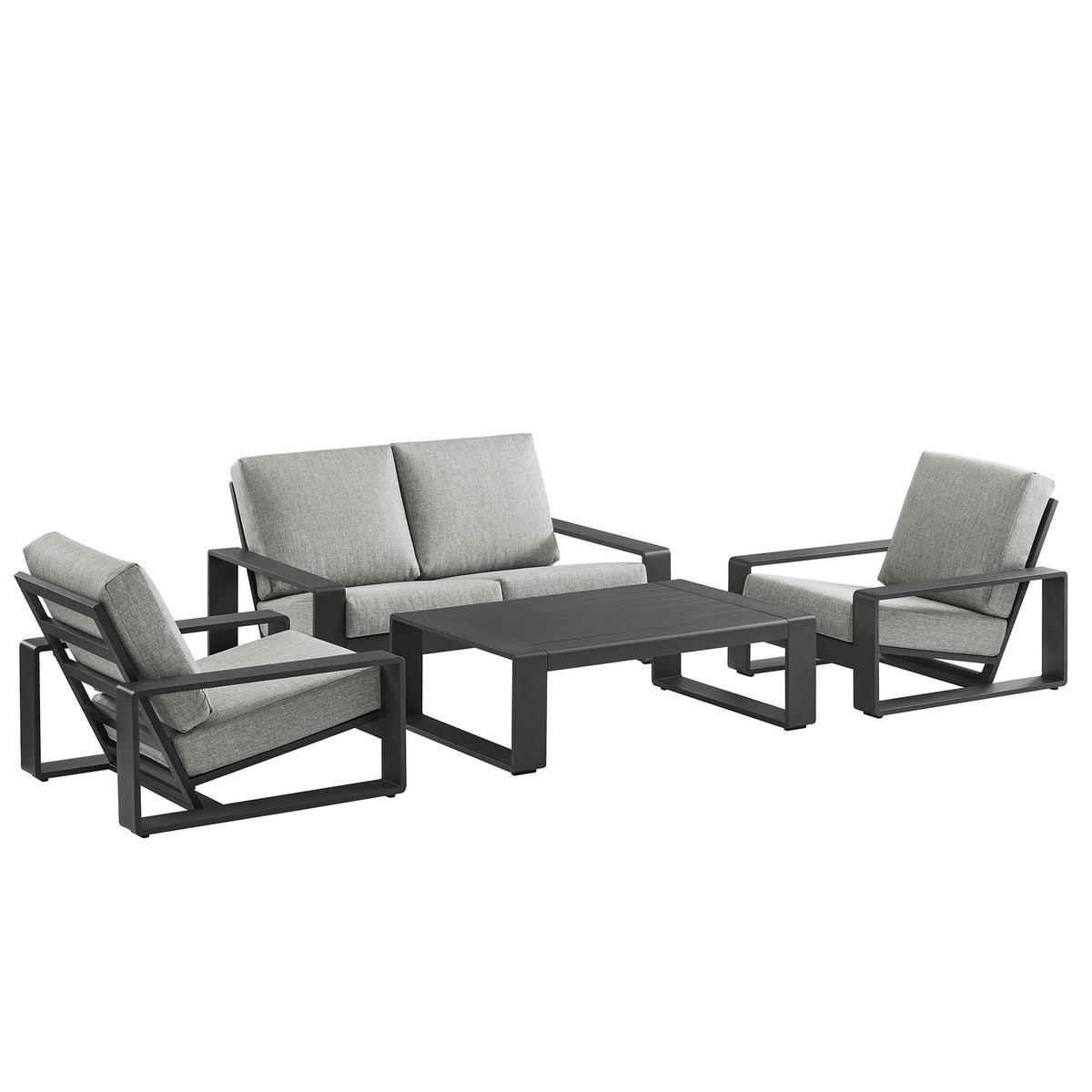Lirienne 4-Piece Outdoor Patio Aluminum Furniture Set by Modway