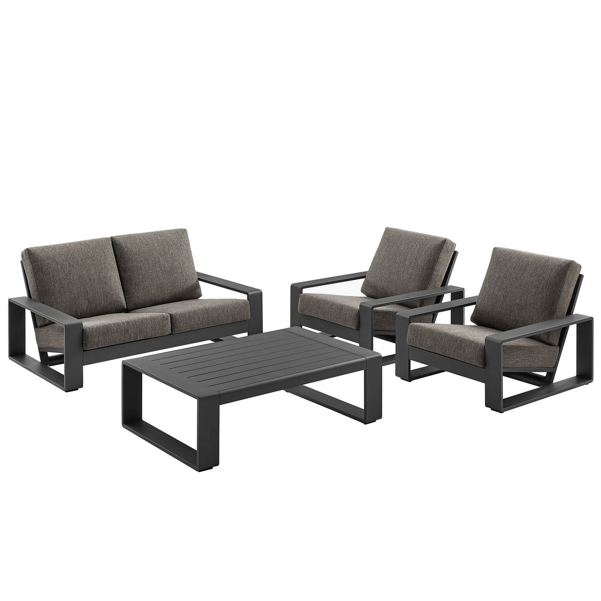 Lirienne 4-Piece Outdoor Patio Aluminum Furniture Set by Modway