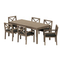 Northlake 7-Piece Outdoor Patio Teak Wood Dining Set by Modway