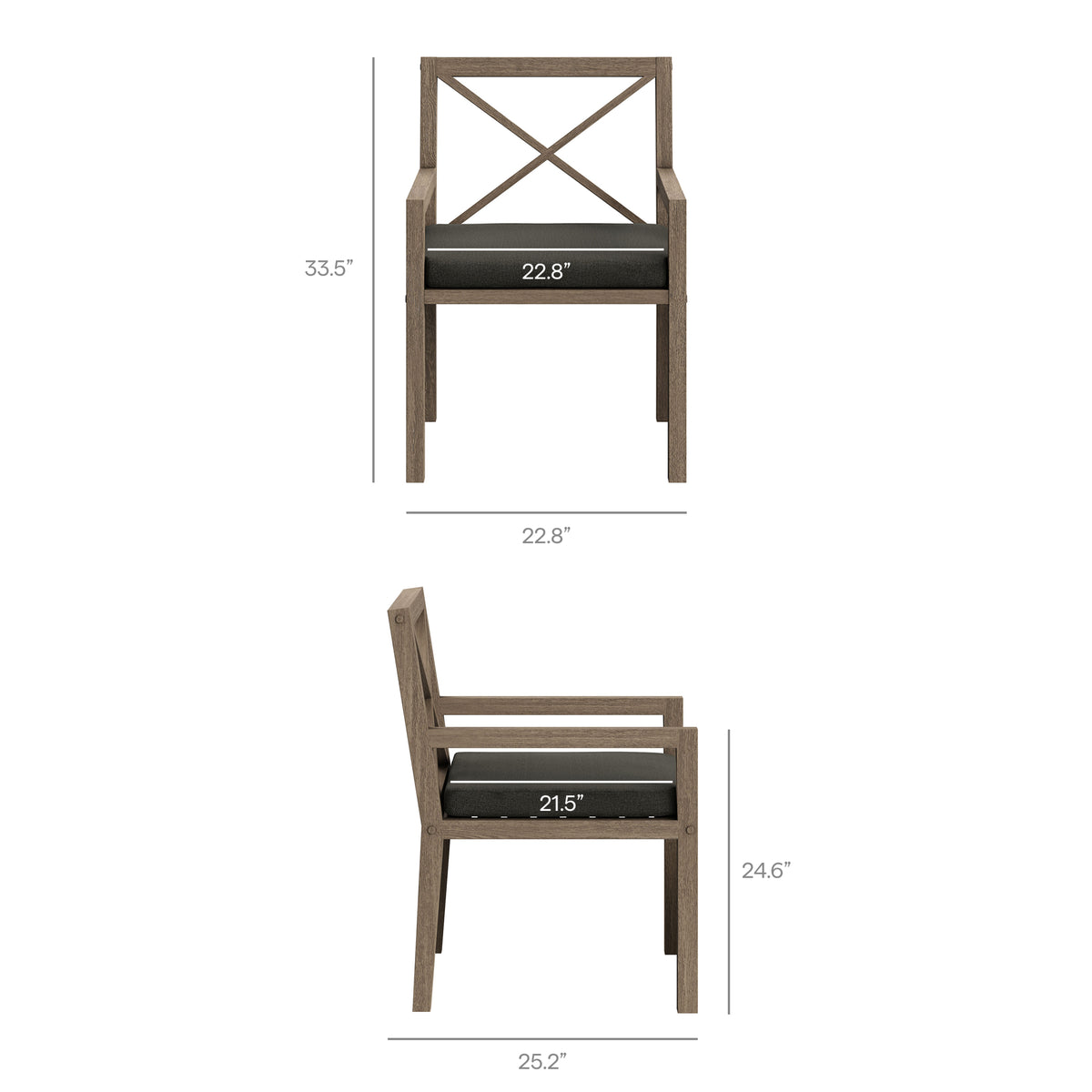 Northlake 7-Piece Outdoor Patio Teak Wood Dining Set by Modway